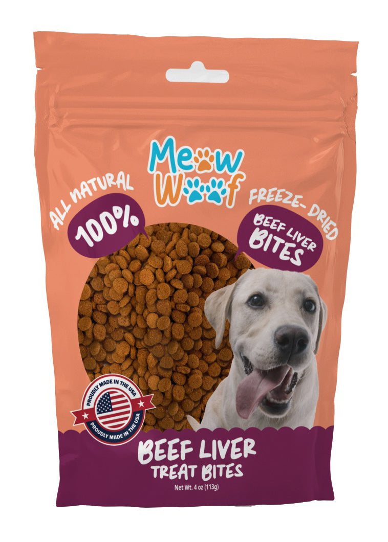 Beef Liver Treat Bites – 4 oz